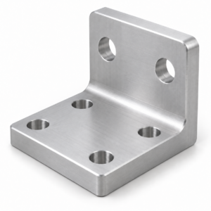 Design illustration of custom cnc machined aluminum mounting bracket