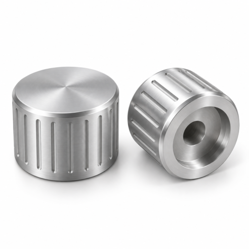 custom-cnc-aluminum-control-knobs Design illustration of cnc turned aluminum control knobs