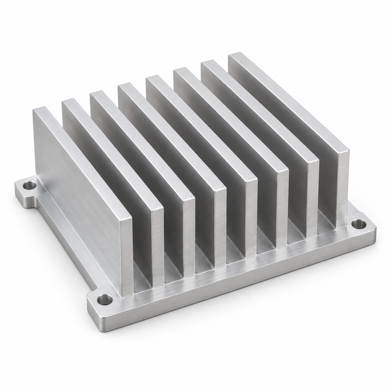 Design illustration of cnc machined aluminum heat sink